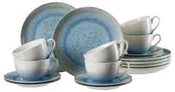 Kaffeeservice Olso | 18-teilig | blau