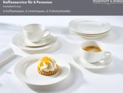 Kaffeeservice Sofia | 18-teilig | weiss
