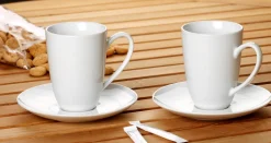 Kaffeeuntertasse Bianco Rondo | 15 cm | weiss