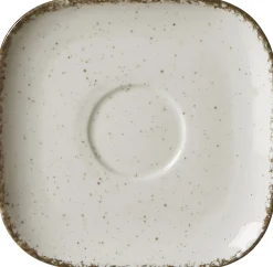 Kaffeeuntertasse Casa | 13,5 cm | creme | quadratisch