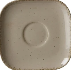 Kaffeeuntertasse Casa | 13,5 cm | grau | quadratisch
