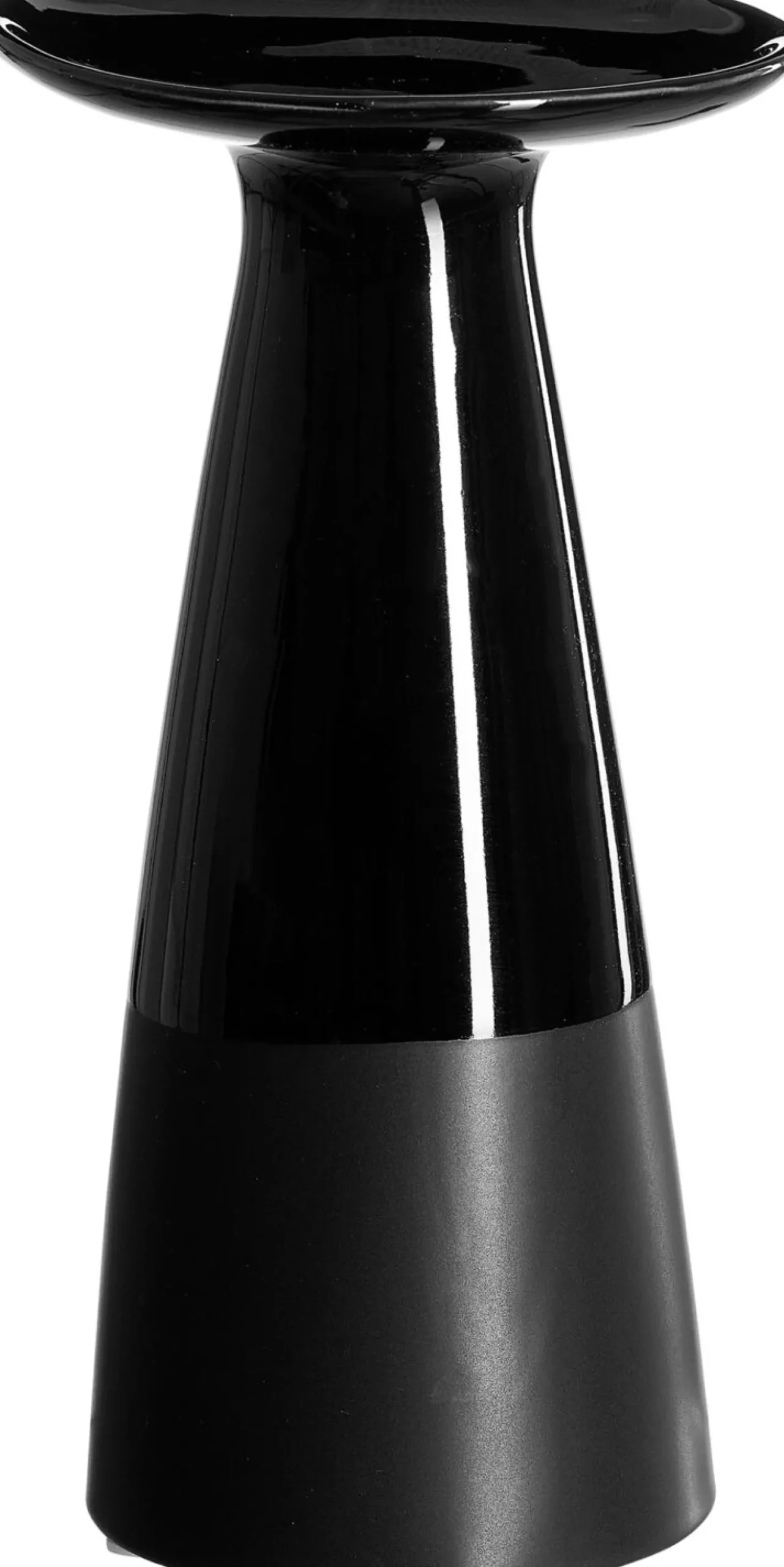 Kerzenhalter Onyx | 11,5 x 11,5 x 22,5 cm | schwarz