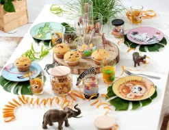 Kindergeschirr-Set Happy Zoo Koko | 3-teilig | türkis
