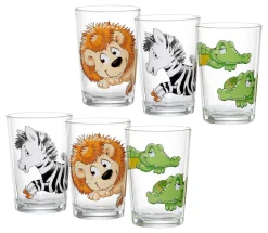 Kindergläser-Set Happy Zoo | 6-teilig | 205 ml