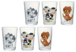 Kindergläser-Set Hoftiere | 6-teilig | 205 ml