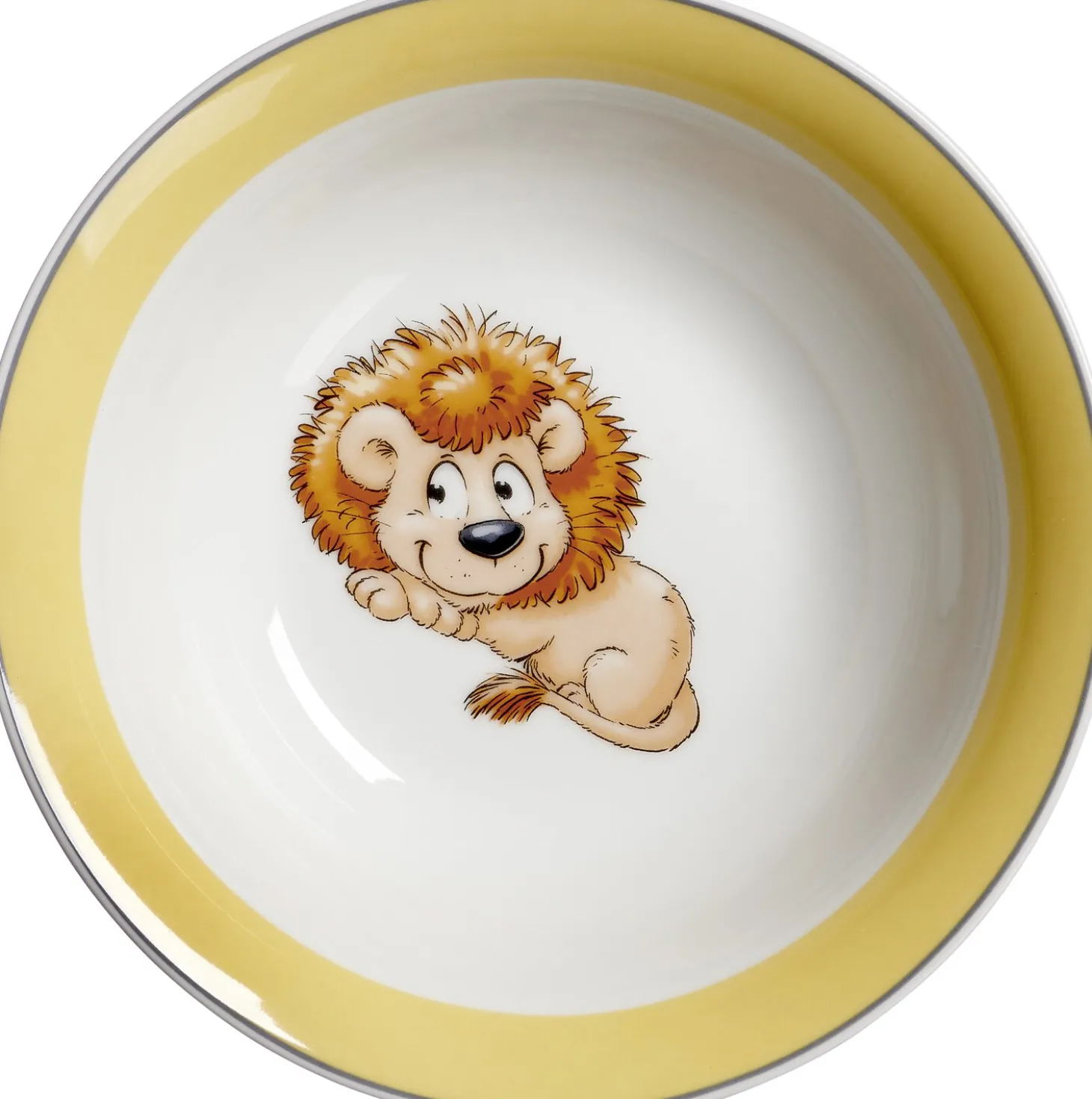 Kinderschale Happy Zoo Leo | 16,5 x 16,5 x 5 cm | orange