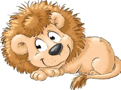 Kinderteller Happy Zoo Leo | 19 cm | orange
