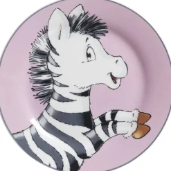 Kinderteller Happy Zoo Zoe | 19 cm | pink