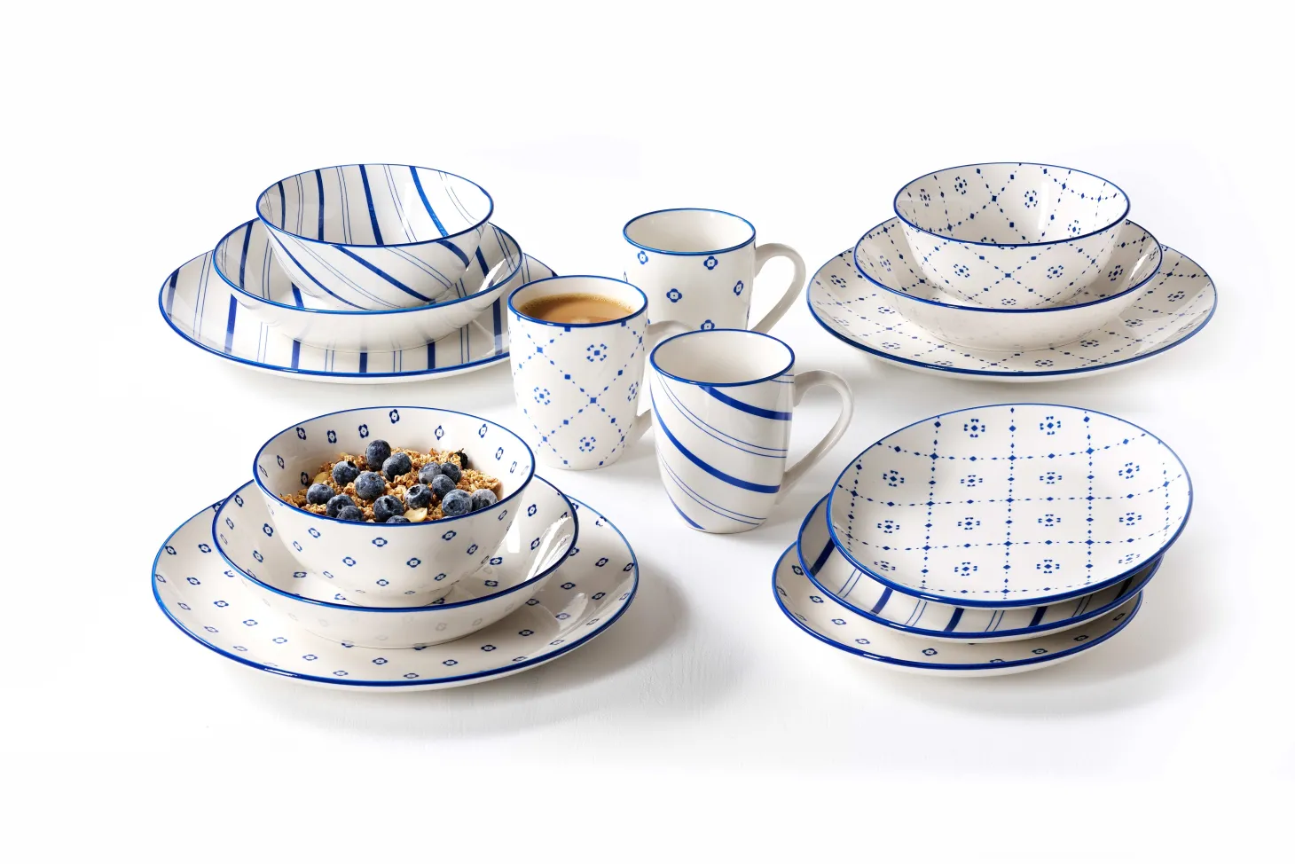 Kombiservice Fusion | 30-teilig | blau