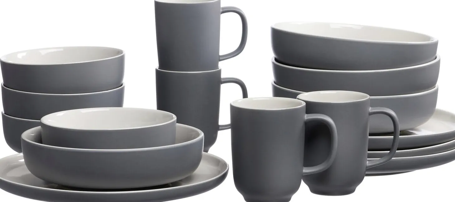 Kombiservice Jasper | 16-teilig | grau