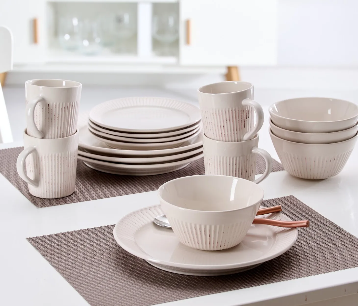 Kombiservice Kreta | 16-teilig | beige