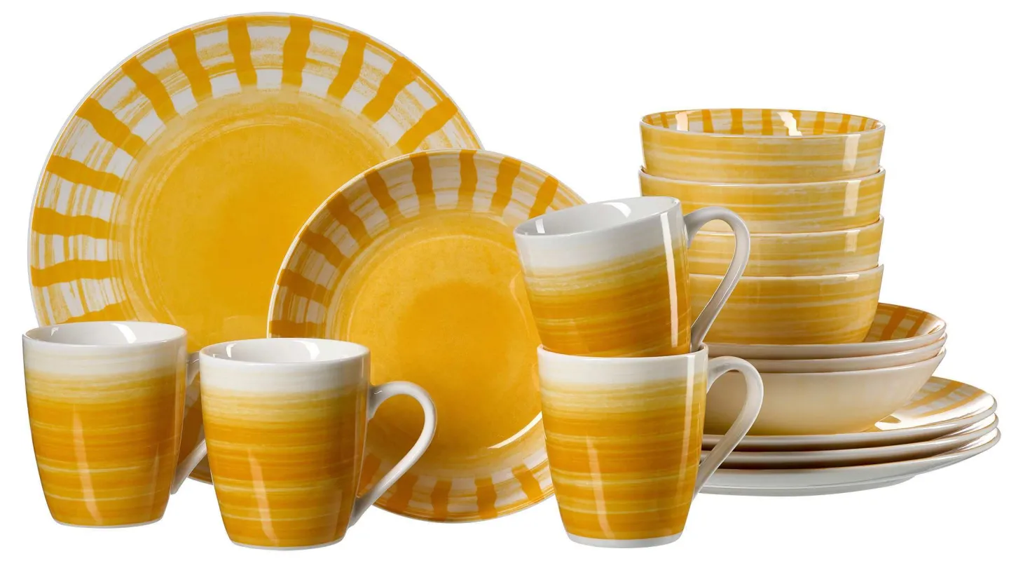 Kombiservice Sole Mio | 16-teilig | gelb