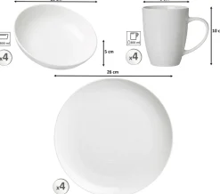 Kombiservice Suomi | 12-teilig | weiss