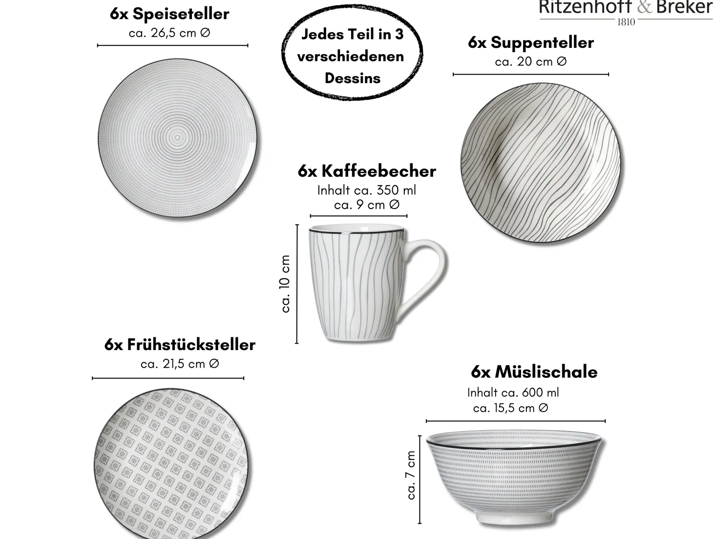 Kombiset Mantsa | 30-teilig