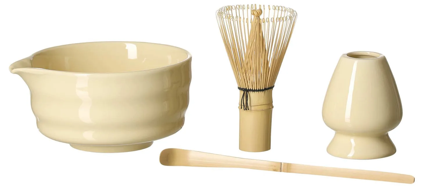 Matchaset Zen | 4-teilig | creme