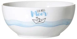 Müslischale Ahoi Ich will Meer | 570 ml | weiss