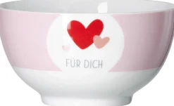 Müslischale Glück Herz | 850 ml | rosa