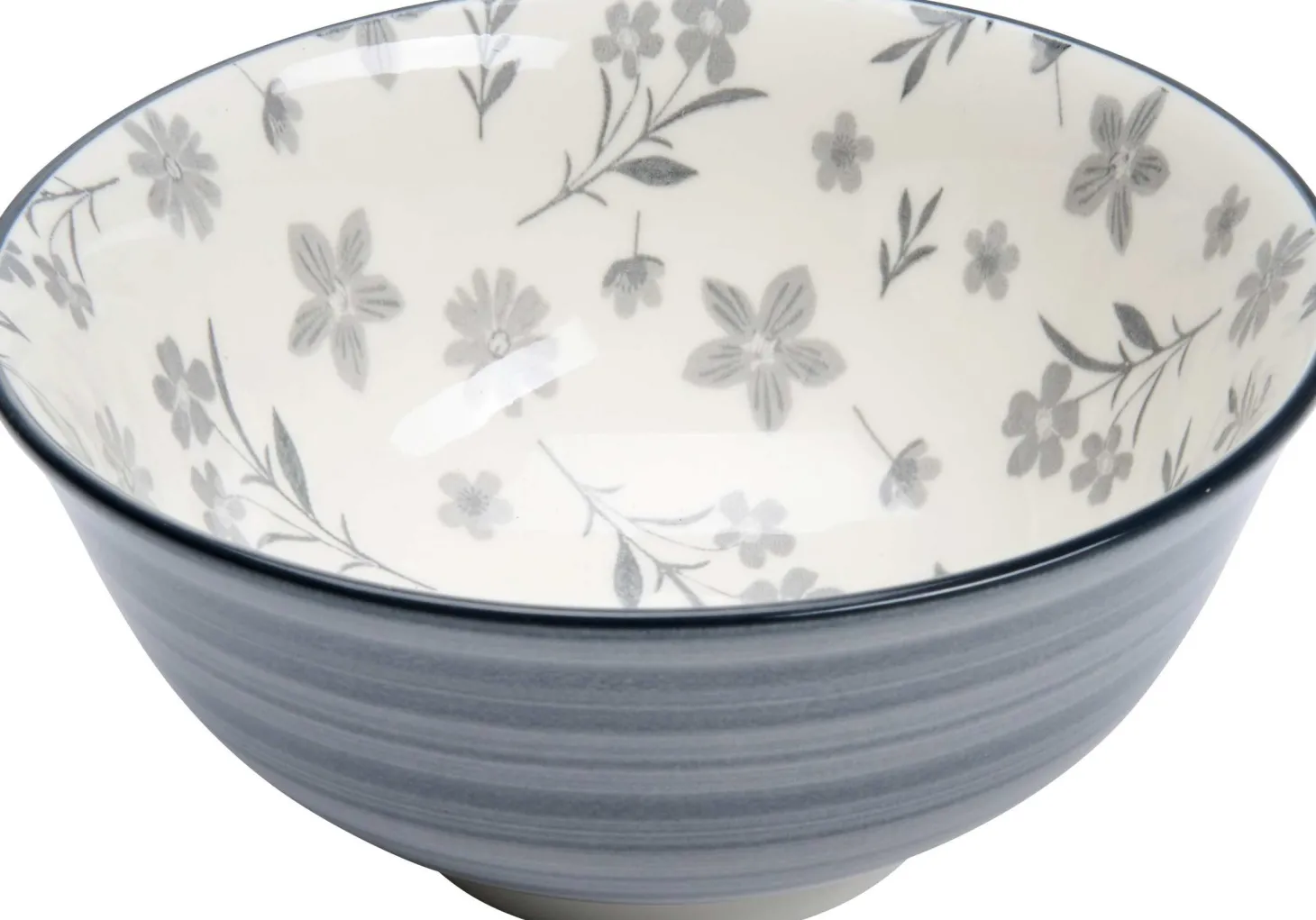 Müslischale Sendai Blume | 600 ml | grau