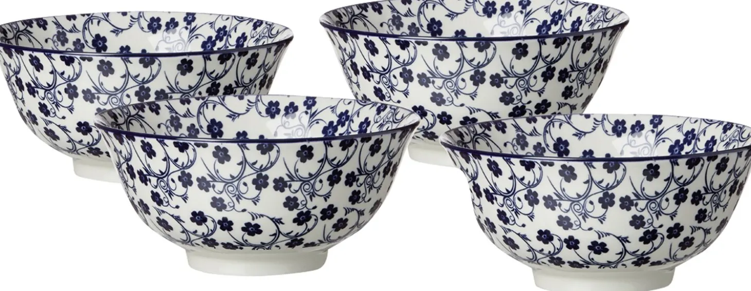 Müslischalen-Set Royal Sakura | 4-teilig | 650 ml | blau