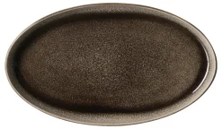 Platte Eda Umbra | 29 x 16,5 cm | braun | oval