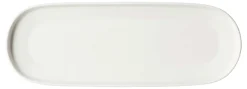 Platte Kelly | 30,5 x 11 cm | weiss | oval