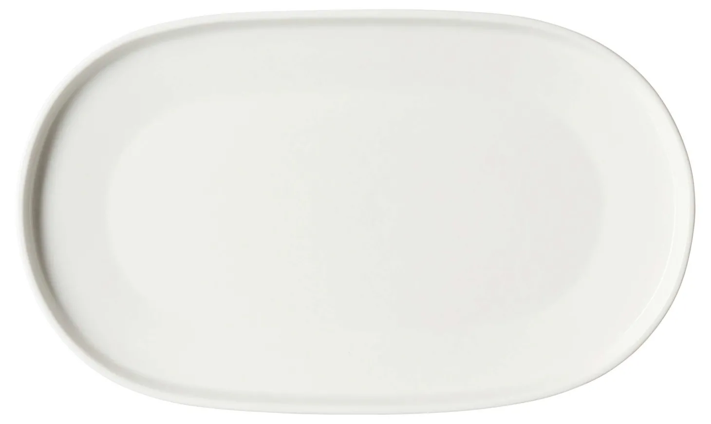 Platte Kelly | 23,5 x 14 cm | weiss | oval