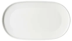 Platte Kelly | 28,5 x 16,5 cm | weiss | oval