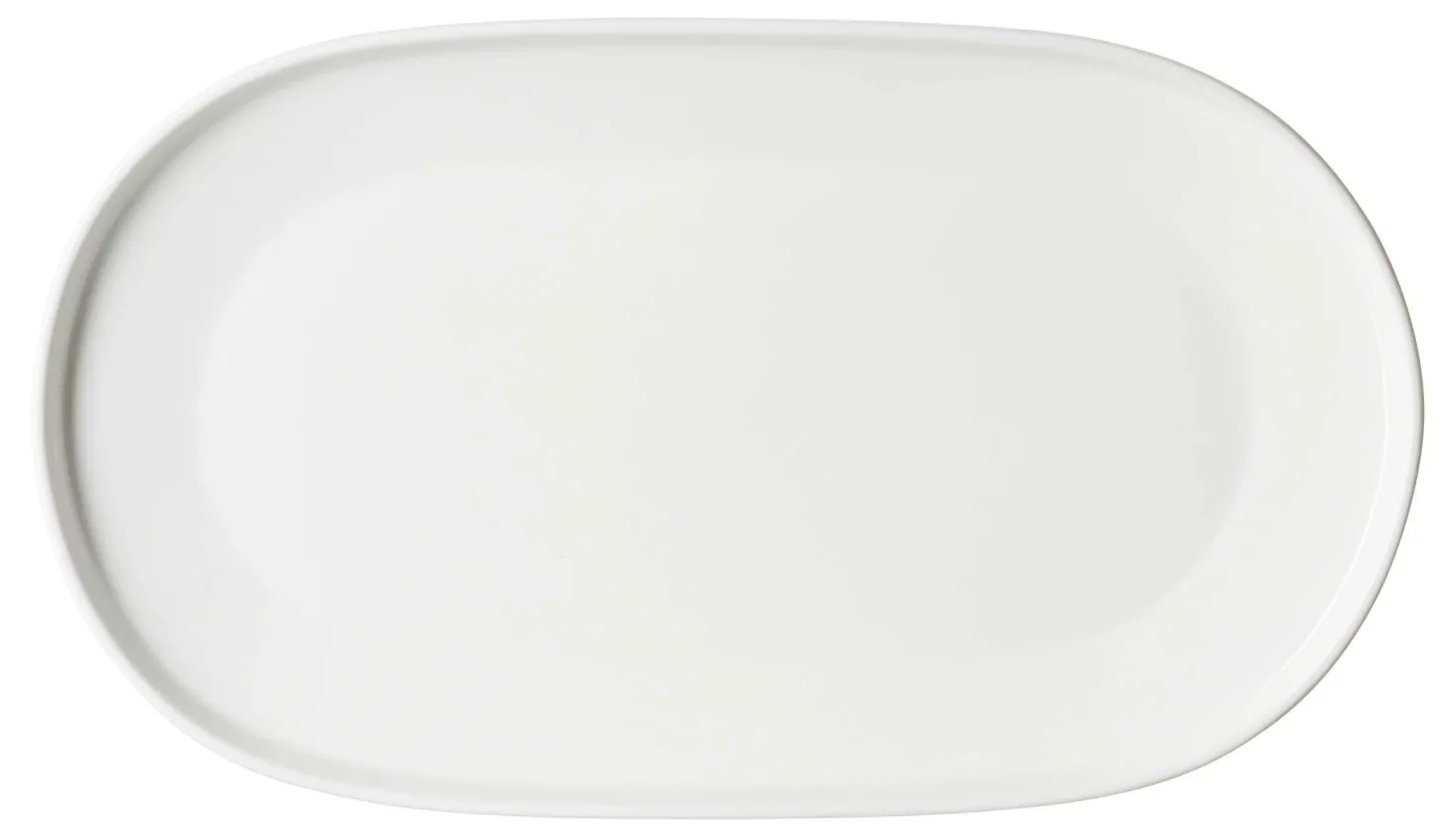 Platte Kelly | 28,5 x 16,5 cm | weiss | oval