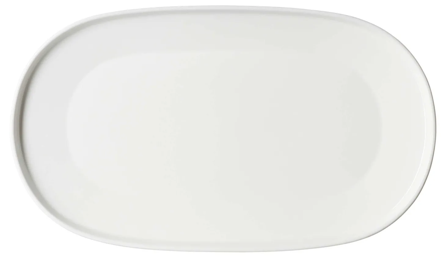 Platte Kelly | 33 x 19 cm | weiss | oval