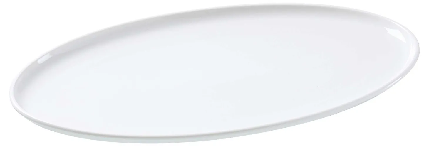 Platte Skagen | 30 x 17,5 cm | weiss | oval