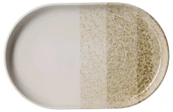 Platte Trio | 20 x 13 cm | creme | oval