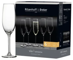 Sektgläser-Set Vio | 6-teilig | 210 ml