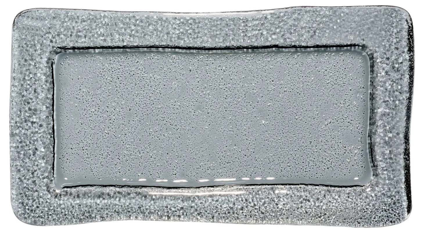 Servierplatte Nox | 33 x 18 cm | smoke | rechteckig