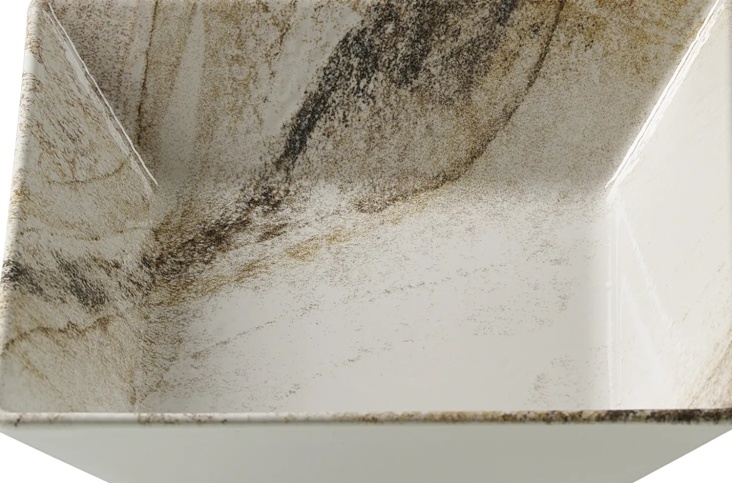 Servierschale Arezzo | 17 x 17 x 5 cm | braun