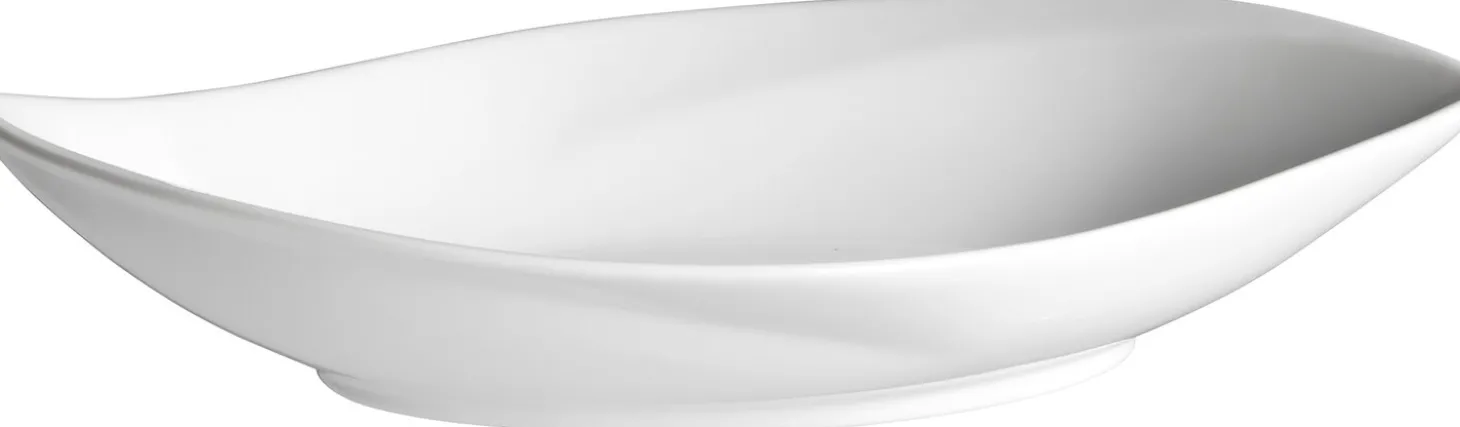 Servierschale Bianco | 31 x 16 x 6 cm | weiss | oval