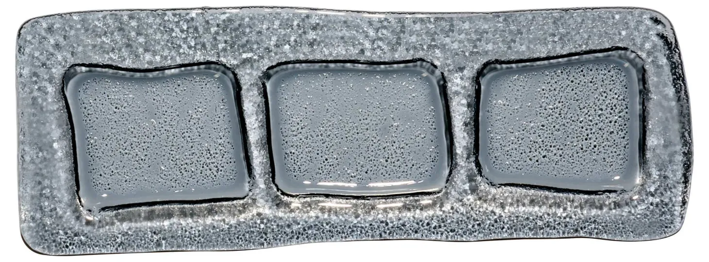 Servierschale Nox | 28 x 12 x 2 cm | smoke