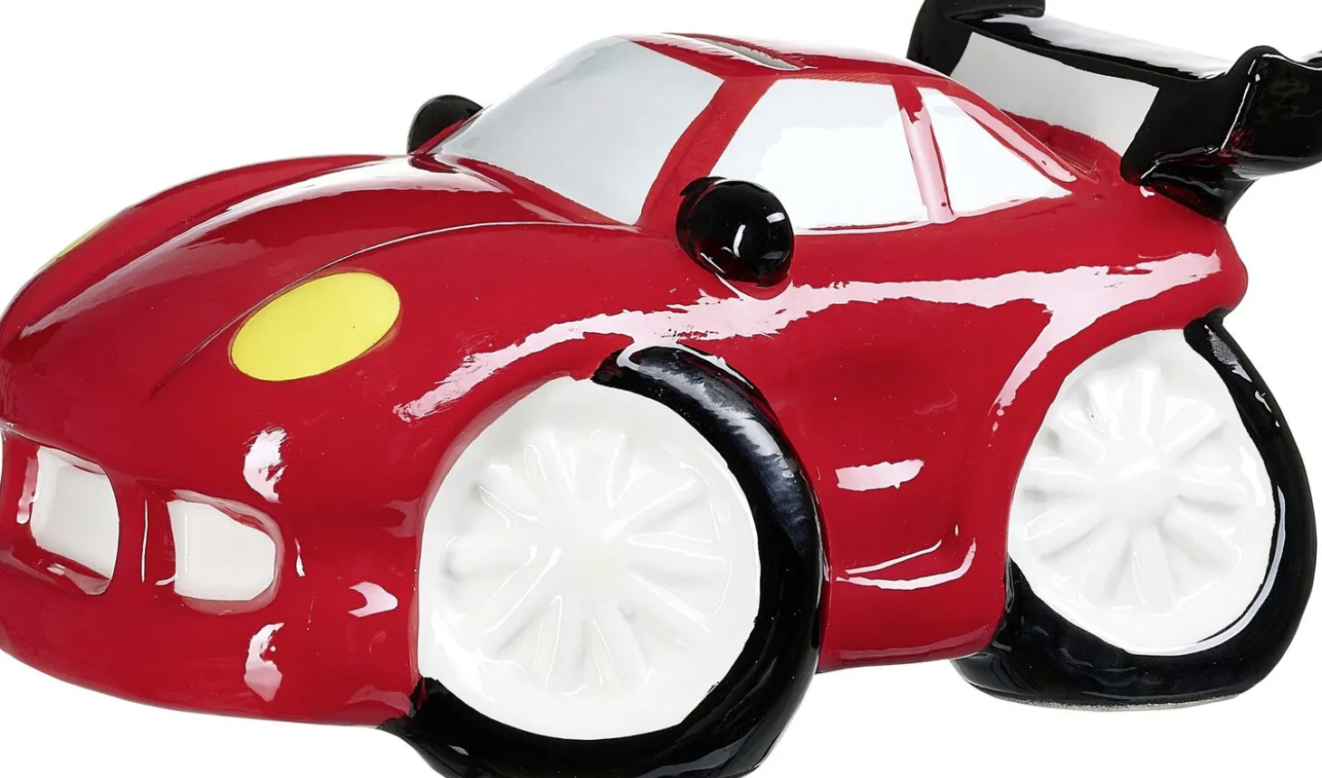 Spardose Speedy | 19,5 x 15 x 9,5 cm | rot