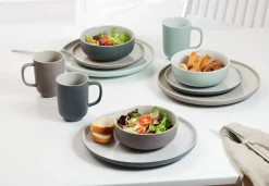 Speiseteller Jasper | 26 cm | grau
