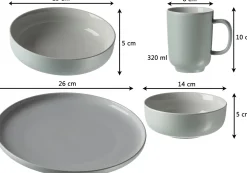 Speiseteller Jasper | 26 cm | mint