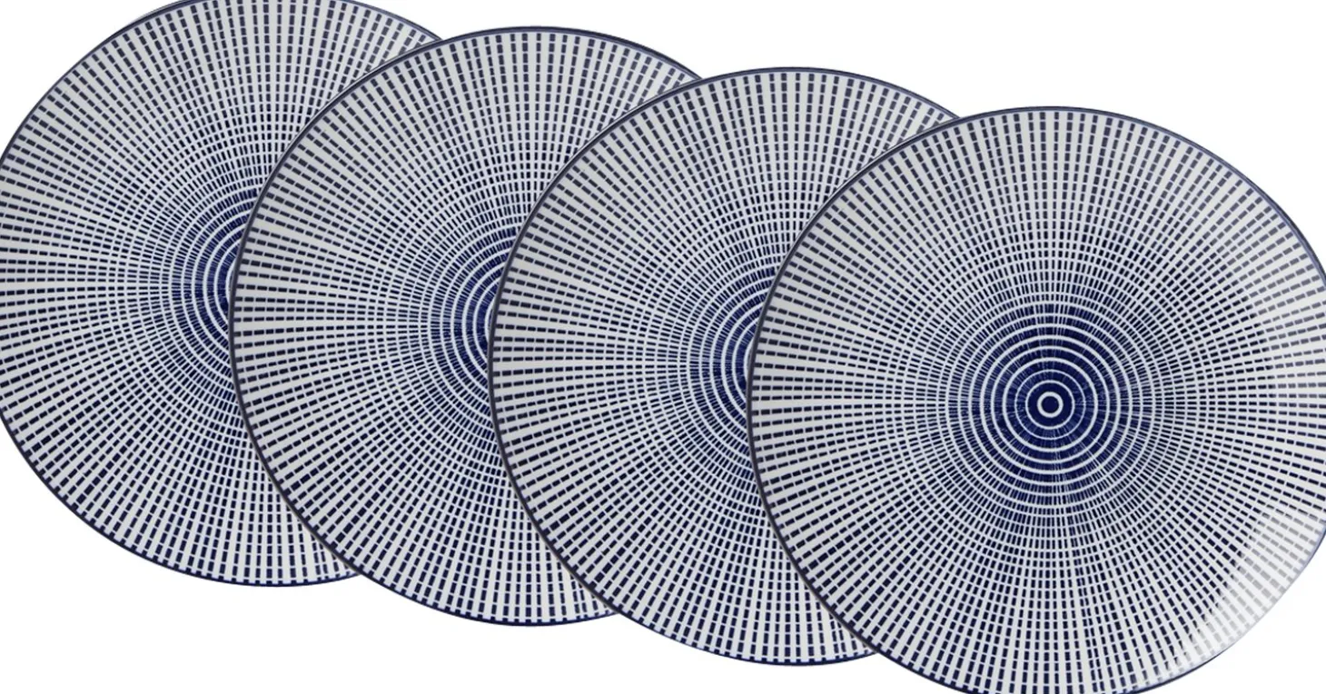 Speiseteller-Set Royal Makoto | 4-teilig | blau