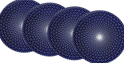 Speiseteller-Set Royal Reiko | 4-teilig | blau