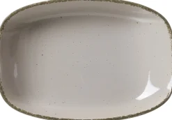 Suppenteller Casa | 23,5 x 16 cm | grau | oval