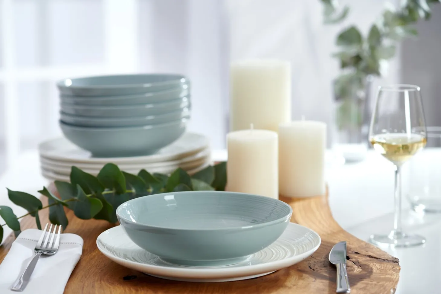 Suppenteller Suomi | 20 cm | graublau
