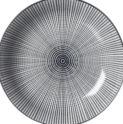 Suppenteller Takeo Stripes | 20,5 cm | schwarz