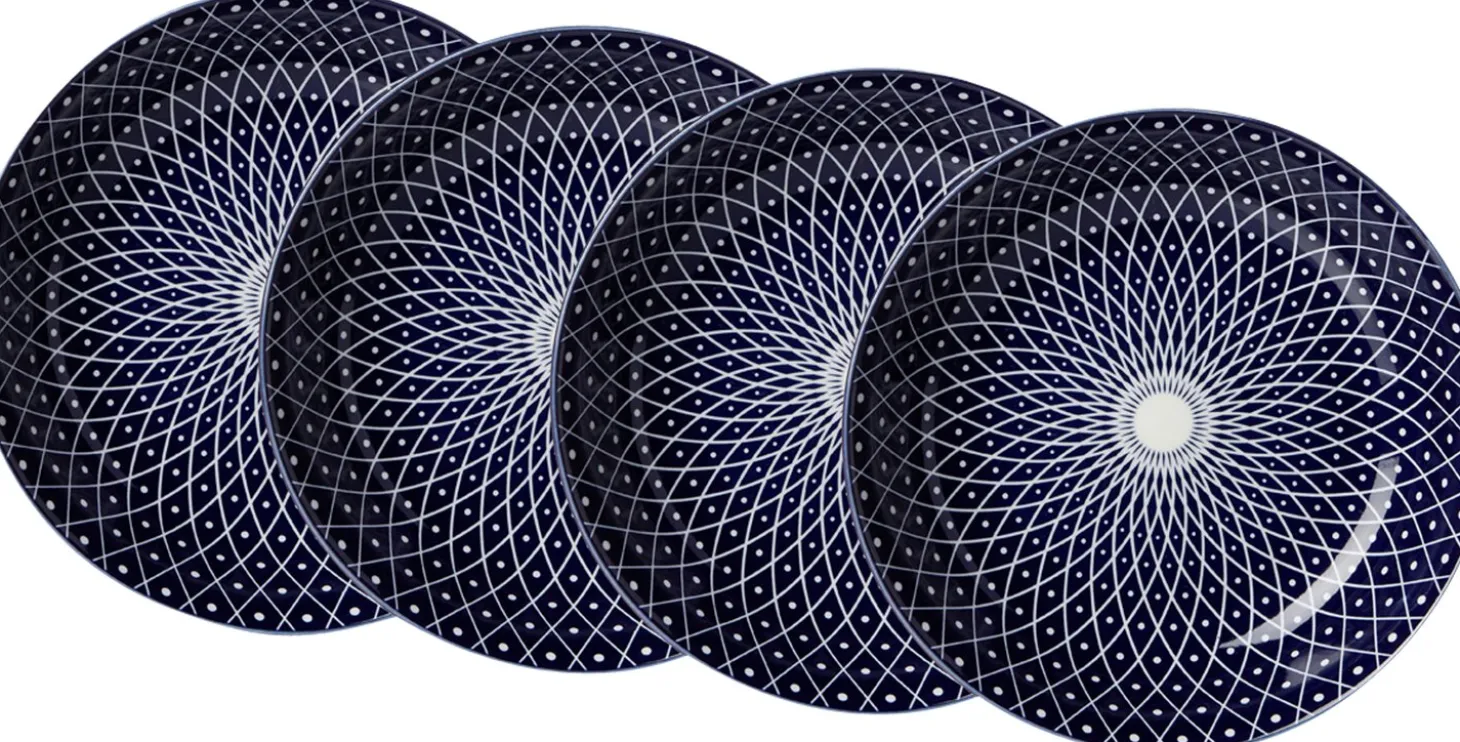 Suppenteller-Set Royal Reiko | 4-teilig | blau