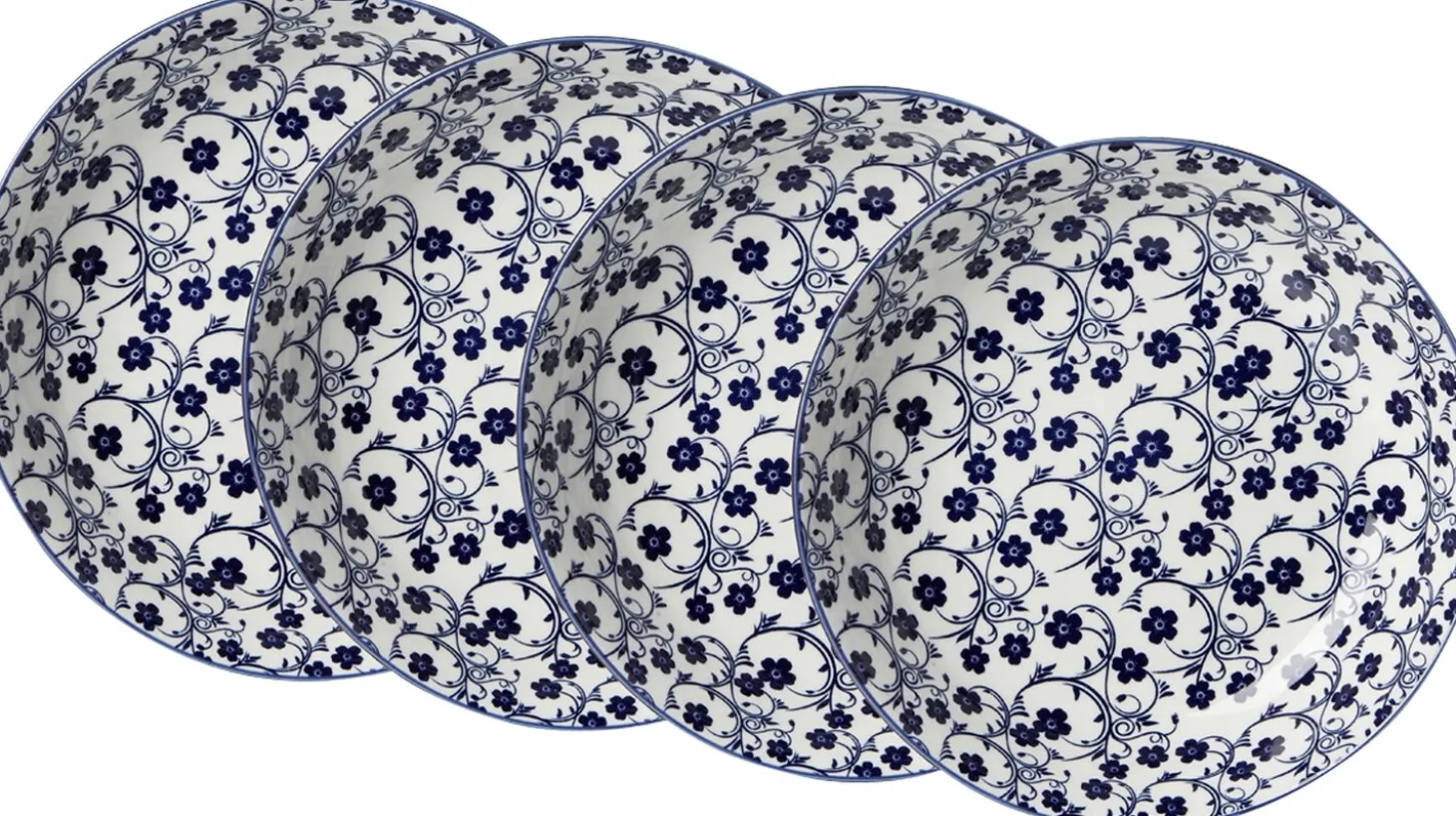 Suppenteller-Set Royal Sakura | 4-teilig | blau