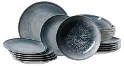 Tafelservice Grana | 18-teilig | graublau