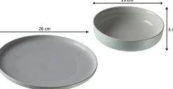 Tafelservice Jasper | 8-teilig | mint