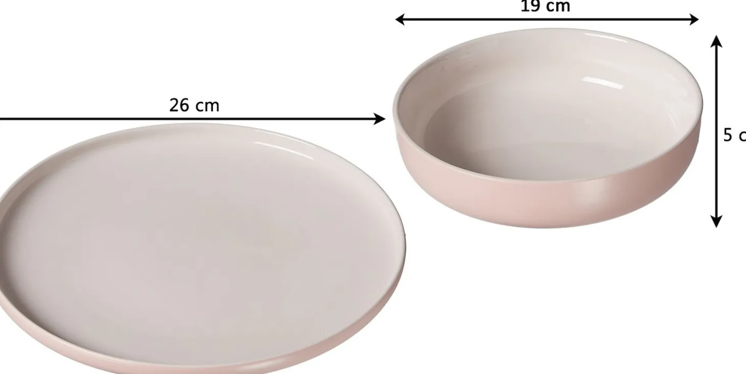 Tafelservice Jasper | 8-teilig | rose