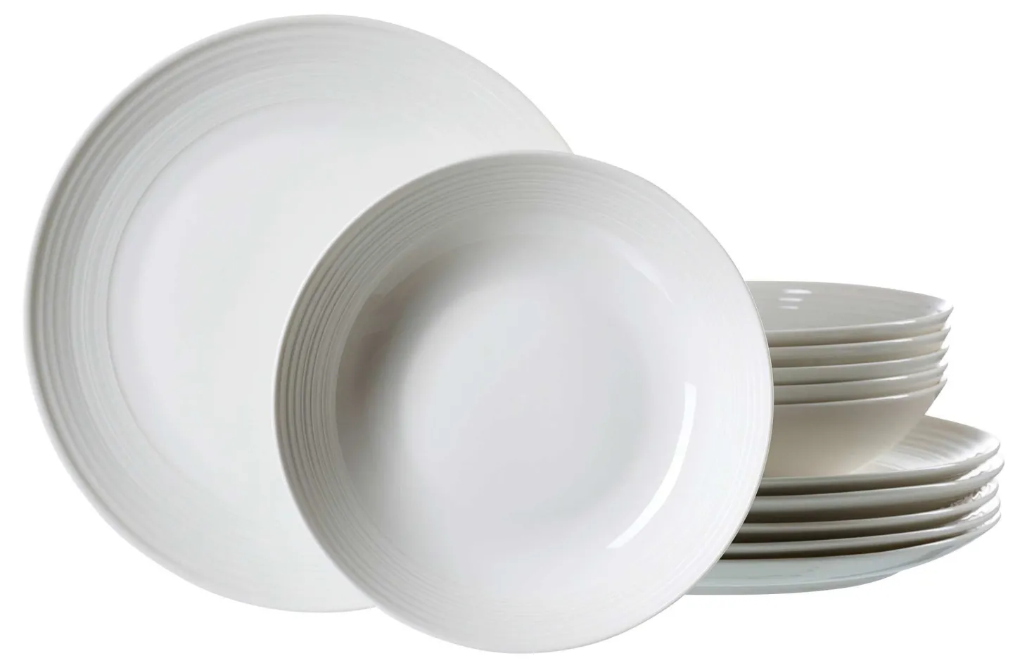 Tafelservice Levi | 12-teilig | weiss